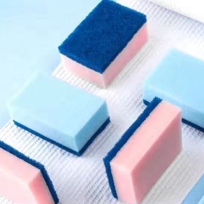 맞춤형 부엌 청소 스폰지 폴리에스터 스폰지 9x6x3cm
