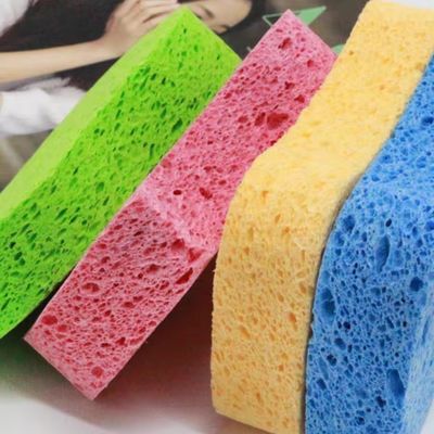 環境に優しいキッチン用セルローススポンジたわし 高い吸水性
