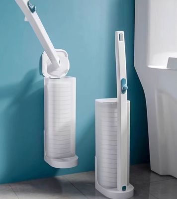 Sikat toilet sekali pakai dengan pegangan ergonomis untuk pembersihan higienis