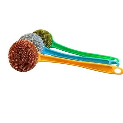 Escova de Limpeza de Aço Inoxidável com Cabo Ergonômico