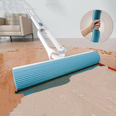 Sponge Mop with Hands-Free Cleaning Eco-Friendly Materials and High-Density Sponge for Bathroom