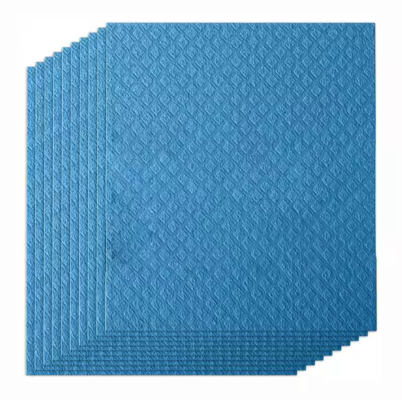Cellulose Fiber Cleaning Cloths 15-Pack 4" X 4" Reusable Biodegradable