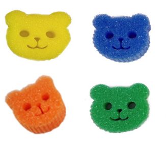 Heat Reactive Sponge Pad , Multi-color Shift For House Wiping