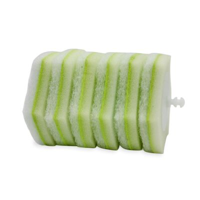 Pre-Soaped Hygienic Disposable Toilet Brush Head for Scratch-Free Efficient Cleaning