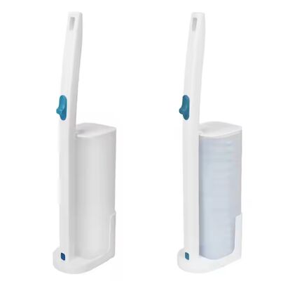 Disposable Toilet Brush Set with 48 Replacement Heads and Custom Logo Printing - Factory Direct