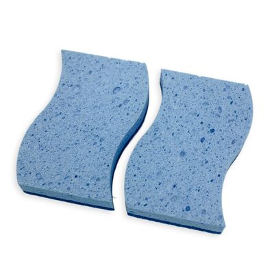 High Durability Composite Scouring Sponge with Super Absorbent Cellulose and Non-Scratch Scour Surface