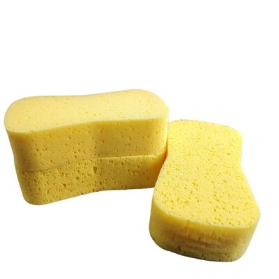 Reusable car wash sponge, made of pure sponge material with strong absorbency and scratch resistance.