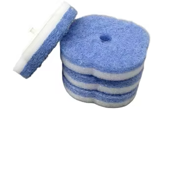 Disposable Toilet Brush Refill: Built-In Cleaner for Fresh Bathroom Hygiene.