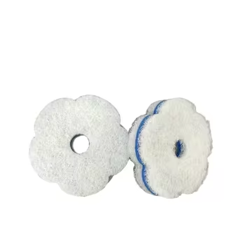 Quick-Snap Toilet Brush Head: Built-In Detergent, Soft & Non-Scratch Sponge.