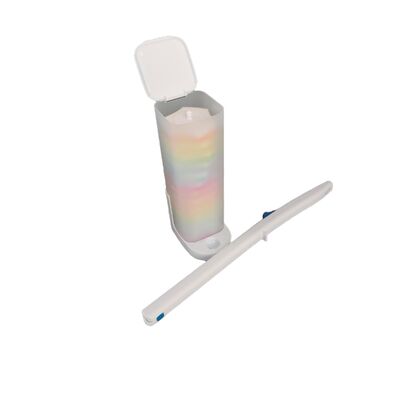 Disposable toilet brush sets are customizable bathroom cleaning tools.