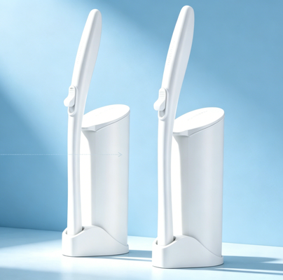 Disposable Toilet Brush with Hygienic Single-Use Design, Built-In Cleaning Power, and Touch-Free Disposal