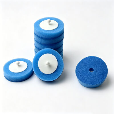 Disposable toilet brush sponge replacement heads multiple colors  PS  PP materials