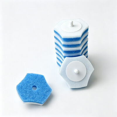 Water-Activated, Scratch-Free, Customizable – Disposable Toilet Brush Refill Head 