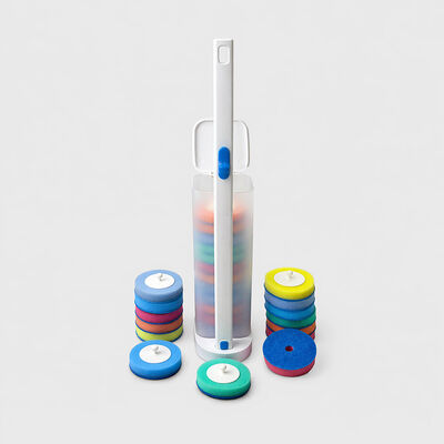 Toilet Brush Set – Replaceable Heads with Built-In Cleaner for Hygiene