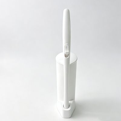 Disposable toilet brush, white, wall-mountable, ABS material, source manufacturer