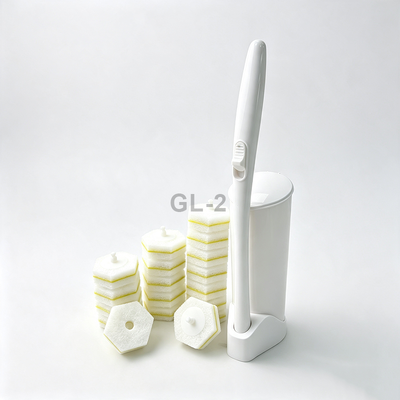 Disposable Toilet Brush No Touch Wand Odor Control Built-In Cleaner Refills 12 Counts