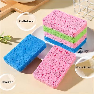 qualità  Eco-Friendly Cellulose Sponge Scourer for Kitchen Cleaning fabbrica