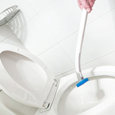 Complete Toilet Brush Kit: Includes Handle + Disposable Refill Heads for Fresh Cleaning.