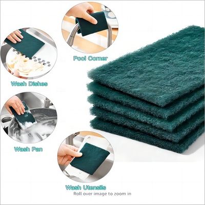 Çevre dostu mutfak temizleme yastıkları Polyester bulaşık yıkama