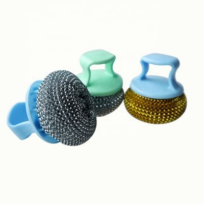Escovador leve de aço inoxidável com manilha de limpeza profunda anti-odor