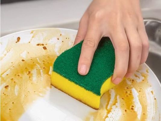 持続可能なキッチンクリーナースポンジ 長持ち 速乾性 生分解性 大量販売