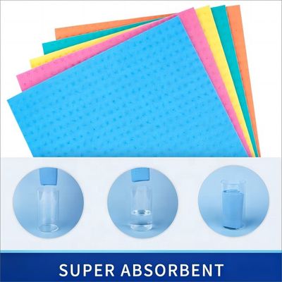 Vải xốp cellulose thân thiện với môi trường cho nhà bếp và làm sạch đa bề mặt