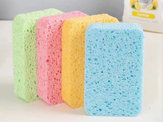 環境に優しいキッチン用セルローススポンジたわし 高い吸水性