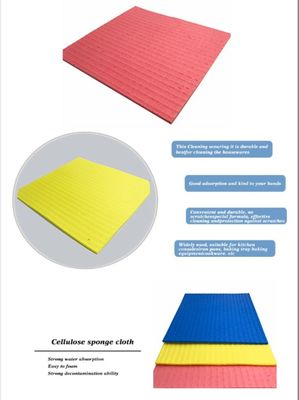 Semua Musim Dapur Sponge Kain Biodegradable High Absorbency Non Goresan