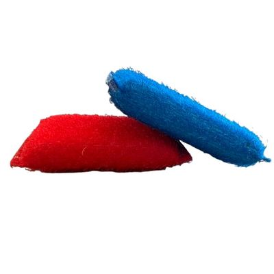 Éponge à épluchage polyester à haute densité multicolore 4x4 pouces