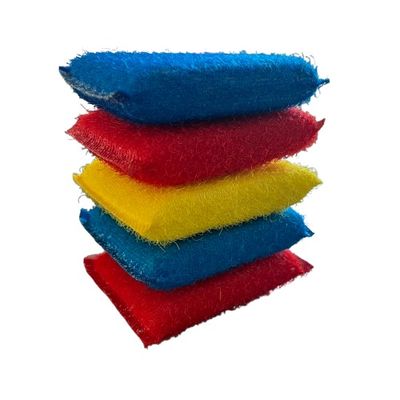 Éponge à épluchage polyester à haute densité multicolore 4x4 pouces