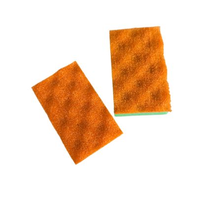 Doppelseitiger Geschirrschwamm mit Vulkanstruktur für starkes Schrubben