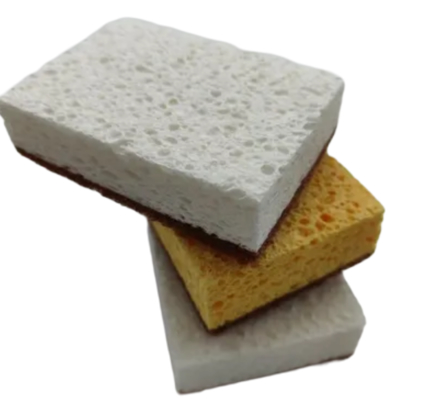 ฟองน้ำจากเยื่อไม้ Eco Wood Pulp สำหรับทำความสะอาดห้องครัว ซึมซับดีเยี่ยม ย่อยสลายได้
