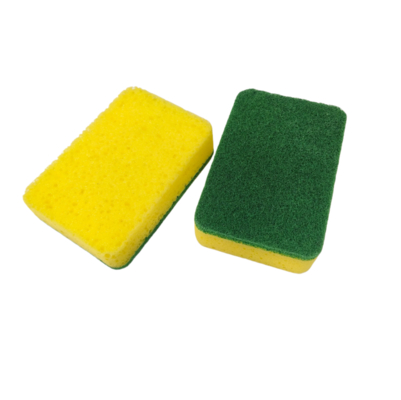 Spons cuci piring abrasif semen, sikat pembersih dapur, sikat cuci piring, sikat panci, spons kepadatan tinggi, bantalan gosok, kain lap piring, pabrik