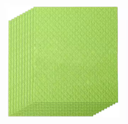 Cellulose Fiber Cleaning Cloths 15-Pack 4" X 4" Reusable Biodegradable