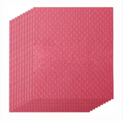 Eco Friendly Pulp Sponge Cloths Biodegradable Super Absorbent Reusable For Kitchen Cleaning