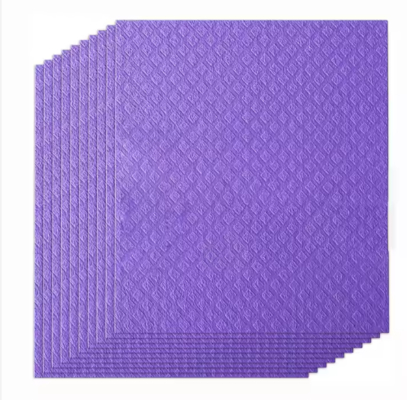 Eco Friendly Pulp Sponge Cloths Biodegradable Super Absorbent Reusable For Kitchen Cleaning