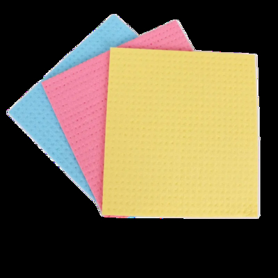 Eco Friendly Cellulose Sponge Cloths For Kitchen Cleaning Polishing