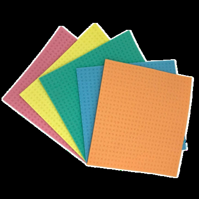 Eco Friendly Cellulose Sponge Cloths For Kitchen Cleaning Polishing
