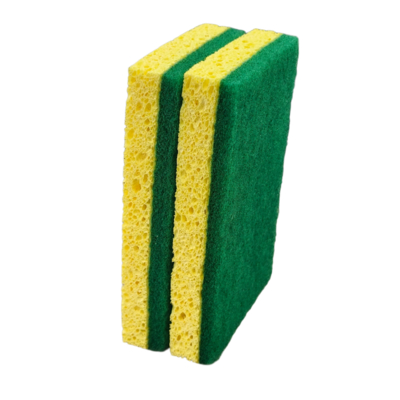 Wood Pulp Cotton Dish Sponge 100x60x50mm Eco-Friendly Kitchen Cleaning