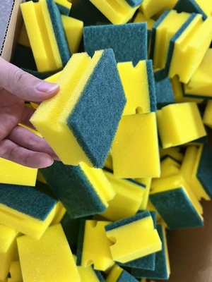 Double-Sided Kitchen Sponge 110x80x20mm High-Density Scouring Pad