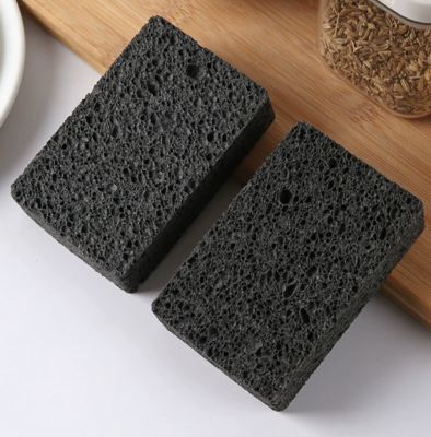 Eco-Friendly Wood Pulp Fiber Sponge 10 cm x 6 cm x 3 cm 10 Pieces