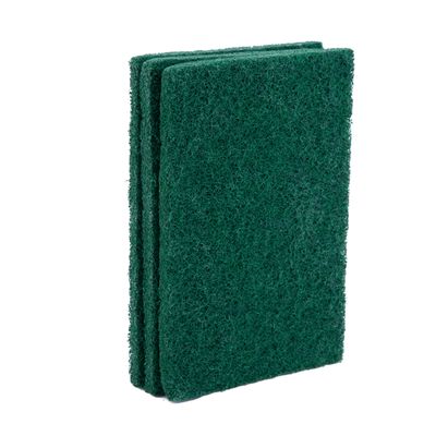 Economical 10-Pack Green Scouring  Sponge Pads with 6 x 4 Inches Non-Scratch Surface