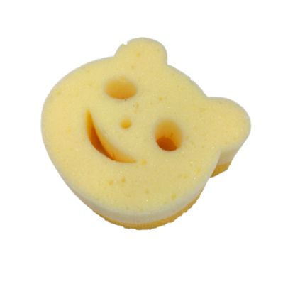 Double-sided Bear-shaped Absorbent Flex Texture Sponge for Kitchen and Household Cleaning