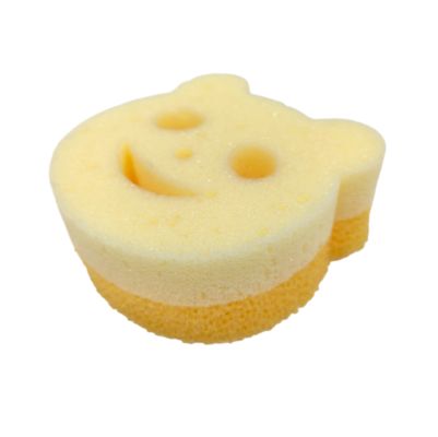 Double-sided Bear-shaped Absorbent Flex Texture Sponge for Kitchen and Household Cleaning