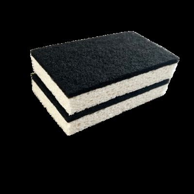 Customizable Green Kitchen Cellulose Sponge Power Scourer - Effective & Non-Scratch