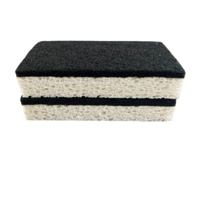 Customizable Green Kitchen Cellulose Sponge Power Scourer - Effective & Non-Scratch