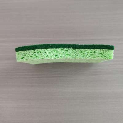 Customizable Eco-Friendly Kitchen Sponge Scourer with 100% Biodegradable Materials and Highly Effective Cleaning Power