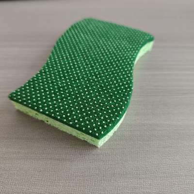 Customizable Eco-Friendly Kitchen Sponge Scourer with 100% Biodegradable Materials and Highly Effective Cleaning Power