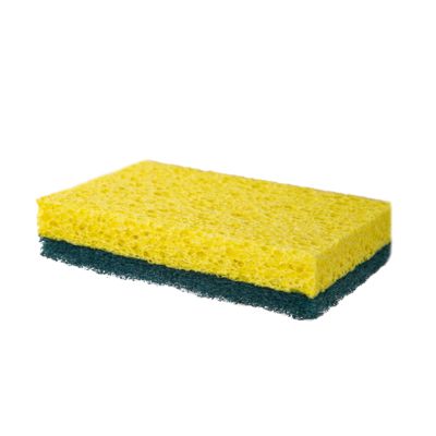 Environmentally friendly biodegradable wood pulp cotton cellulose sponge scouring pad for kitchen cleaning
