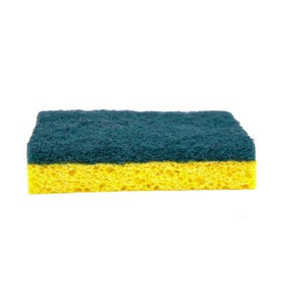 Environmentally friendly biodegradable wood pulp cotton cellulose sponge scouring pad for kitchen cleaning